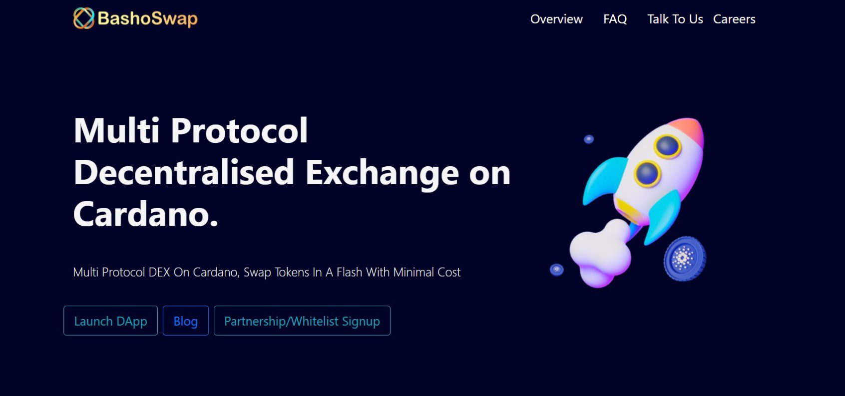 Bashoswap Launches Private Sale Whitelist, Preparing To Release Innovative Cardano Dapps