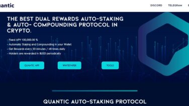 Quantic To Be Listed On BitMart, Offers High APY Auto Staking Token