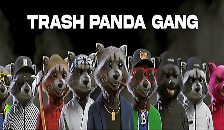 Trash Panda Gang – a collection of 5555 3D hand-drawn NFTs