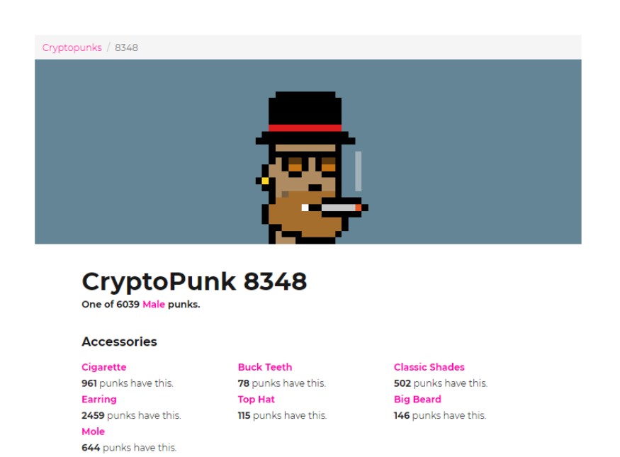 CryptoPunk 8348 Just got listed for 60,000 ETH