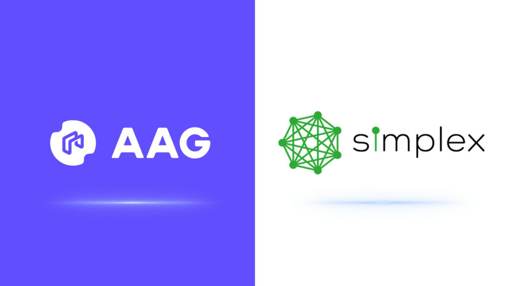 AAG, developers of the new user focused digital wallet MetaOne®, has tapped Simplex to integrate convenient fiat on-ramps into its product.
