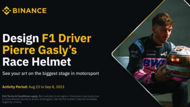 Binance Announces Helmet Design Contest in Partnership with Alpine F1 Driver Pierre Gasly