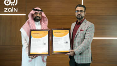 Zain KSA has achieved ISO 22301 certification for Business Continuity Management Systems and ISO/IEC 27001 certification