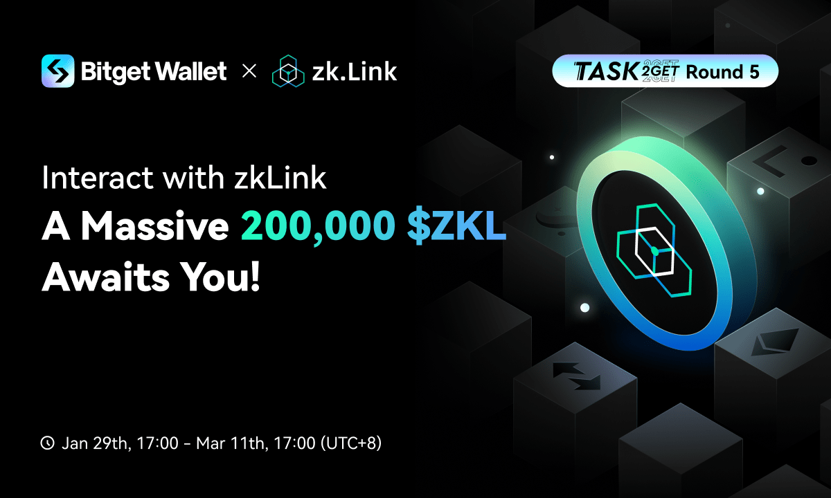 Bitget Wallet Launches Task2Get Season 5: zkLink Interaction Rewards Journey