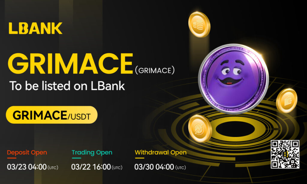 GRIMACE (GRIMACE) Is Now Available for Trading on LBank Exchange