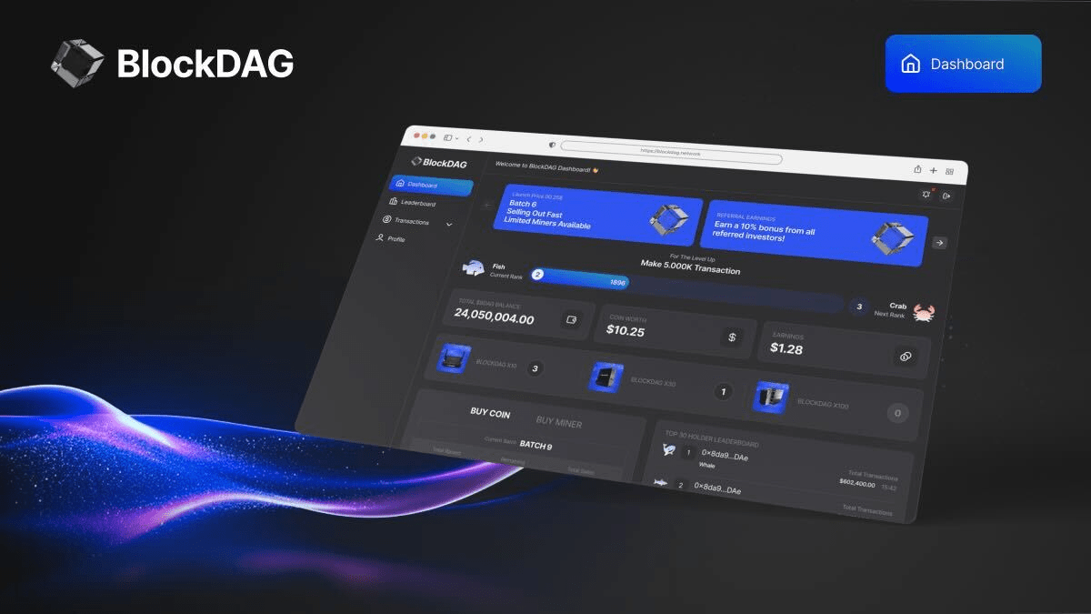 BlockDAG’s Innovative Dashboard Drives Growth In $28.3 Million Presale Amid Ripple and ICP Difficulties