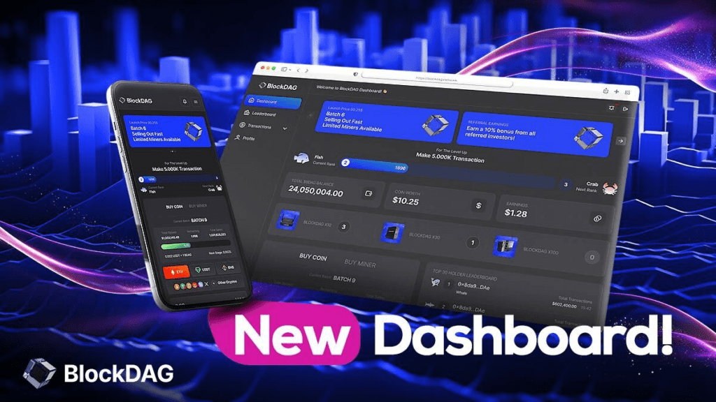 BlockDAG’s New Dashboard Drives $33.5M Presale, Outshines Ethereum (ETH) Surge and Arweave Crypto Price Rally