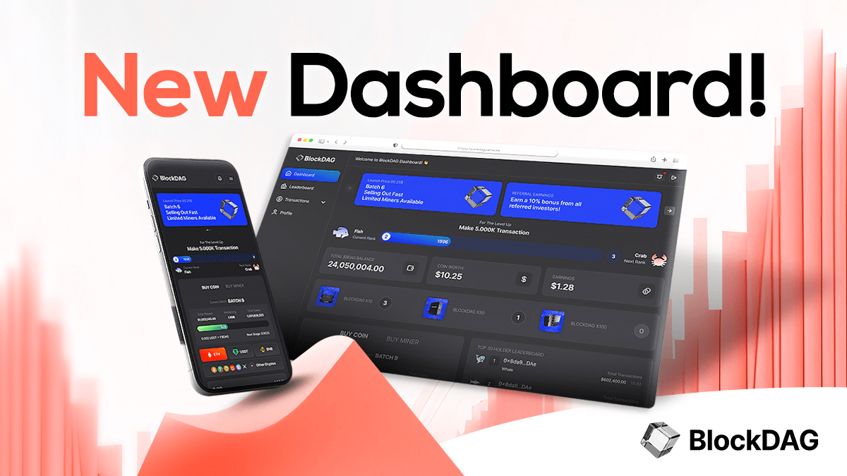BlockDAG's New Dashboard & Roadmap: Huge Whale Activity and 30,000x ROI Potential