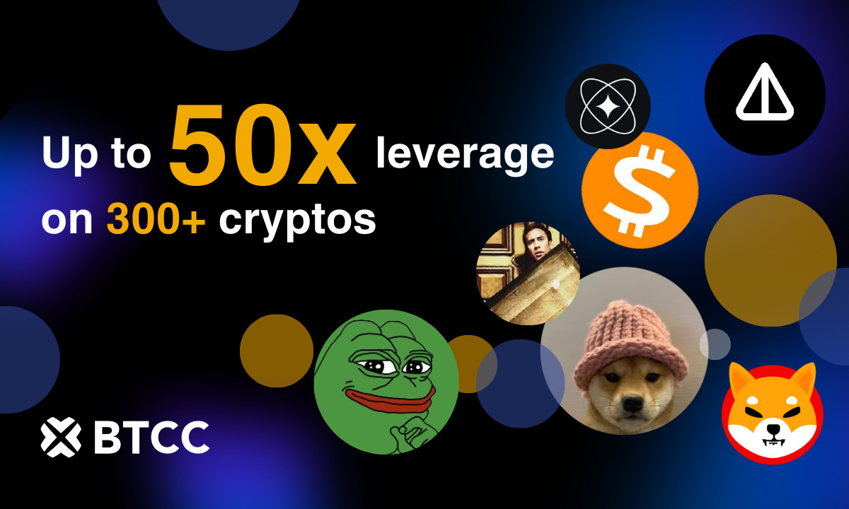 BTCC Exchange Introduces Up to 50x Leverage on Over 300 USDT-Margined Trading Pairs