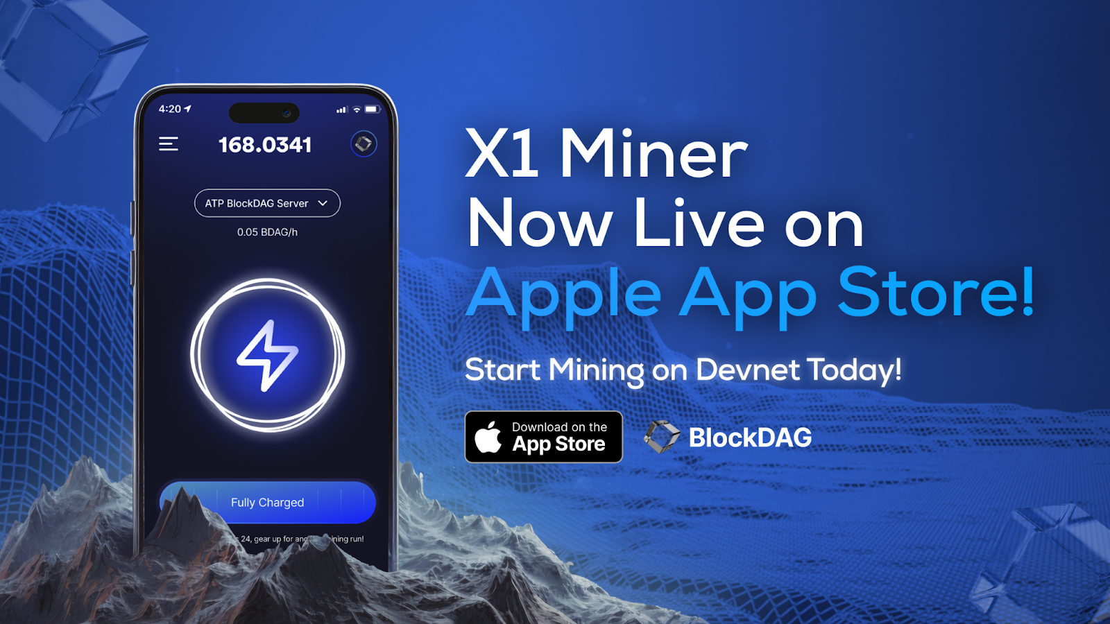 Presale Hits $60M as BlockDAG X1 Miner App Debuts on App Store; Bitcoin ETF and Cardano Developments