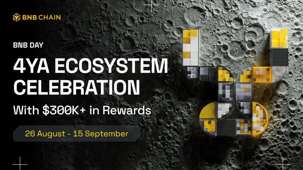 BNB Chain’s Launches 4YA Ecosystem Celebration: $300K+ Reward Pool and Exclusive NFTs