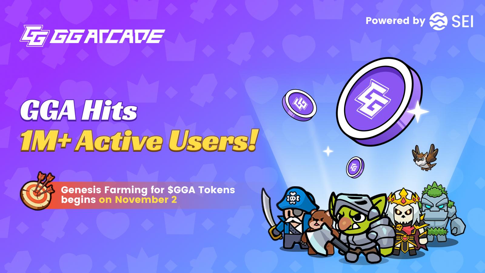 GoodGame Arcade Surpasses 1 Million Users, Prepares for $GGA Genesis Farming on November 2