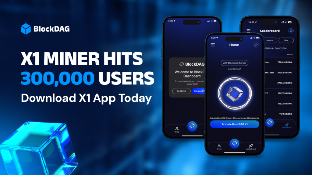 300K Users! BlockDAG's X1 App Expands User Base While DOT Price Faces Crucial Test & TON Price Forecasts High Growth