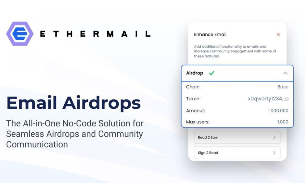 EtherMail Launches Email Airdrops to Simplify Token and NFT Distribution