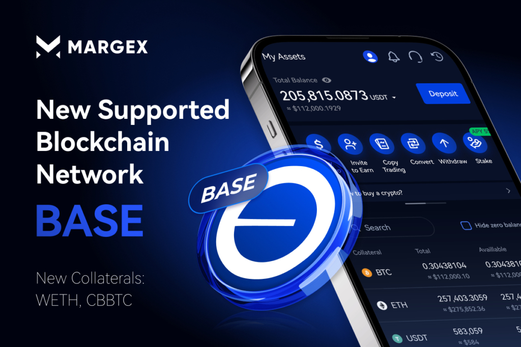 BASE Network Added to Margex with WETH and CBBTC as New Collaterals