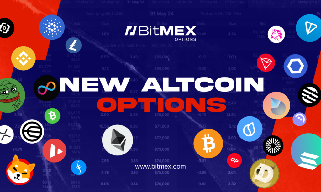 BitMEX Launches 20 New Altcoin Options Featuring LTC, SUI, LINK, and More