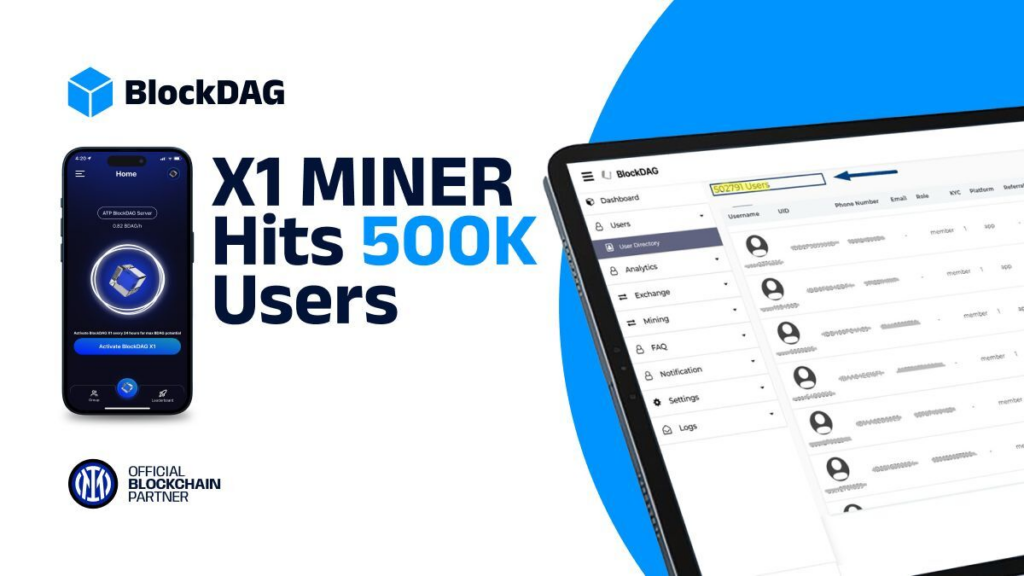 Half a Million Users on BlockDAG’s X1 App—Litecoin and ADA Positioned for Big Moves