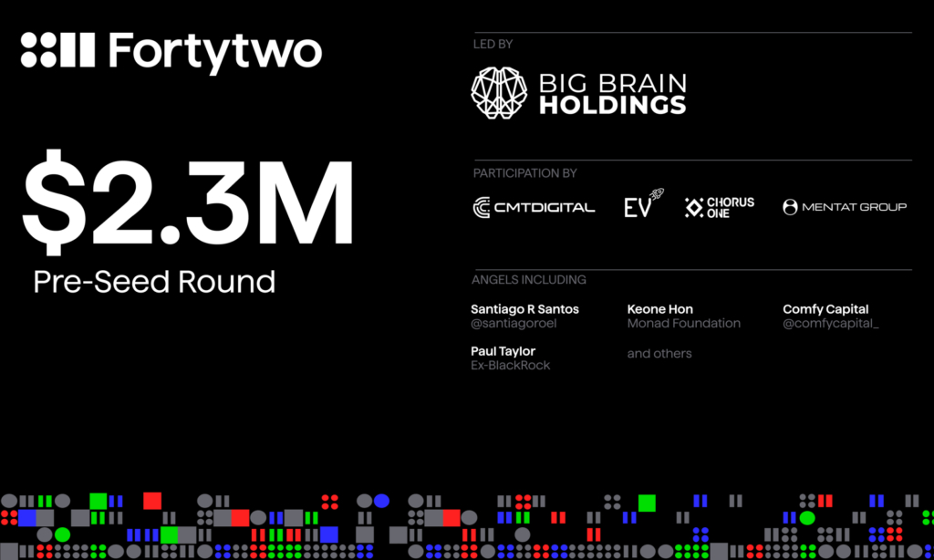 Fortytwo Secures $2.3M in Pre-Seed Funding Led by Big Brain Holdings