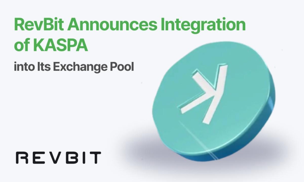 RevBit Announces Integration of KASPA (KAS) into Its Cryptocurrency Exchange Pool