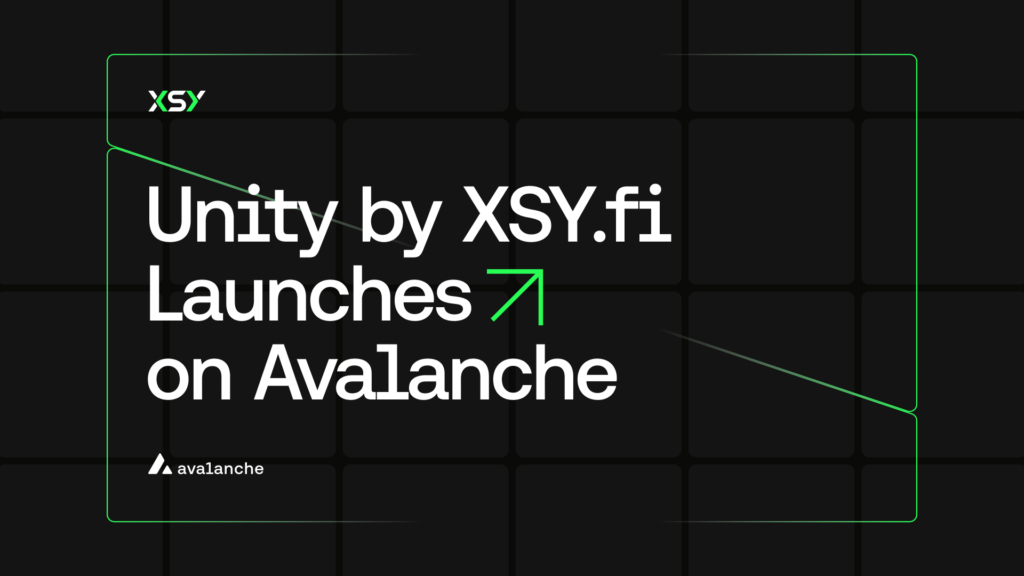 XSY Launches Digital Synthetic Dollar Unity ($UTY) on Avalanche Blockchain, Raises $5 Million in Funding to Advance DeFi Infrastructure