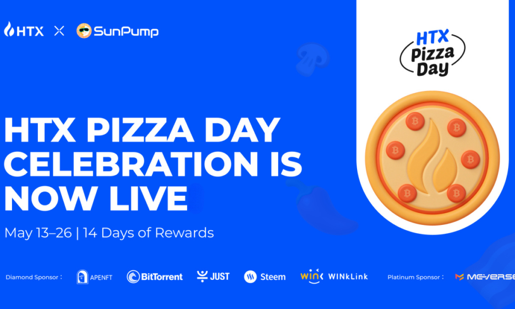 HTX Launches $200,000 Giveaway For Bitcoin Pizza Day with Seven Top Crypto Projects