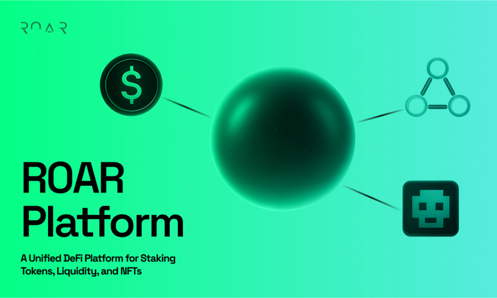 R0AR has launched its decentralized finance (DeFi) platform that integrates token staking, liquidity provision, and NFT-based rewards