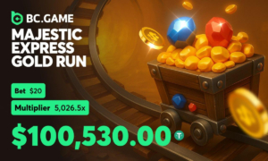 BC.GAME Big Win: Player Turns $20 Into $100K+ on “Majestic Express Gold Run” Slot