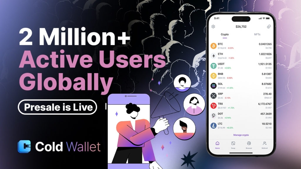 How Cold Wallet’s $CWT Lets 2 Million Users Earn Before Launch, With Real Referral & Swap Rewards