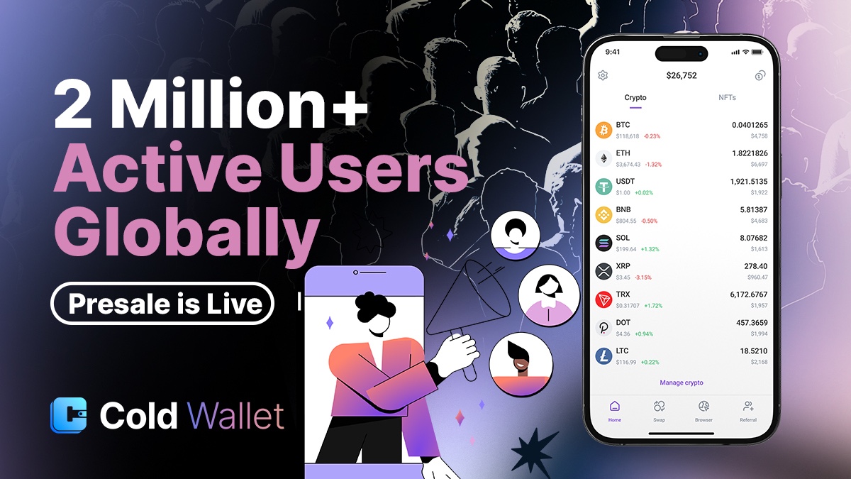 How Cold Wallet’s $CWT Lets 2 Million Users Earn Before Launch, With Real Referral & Swap Rewards