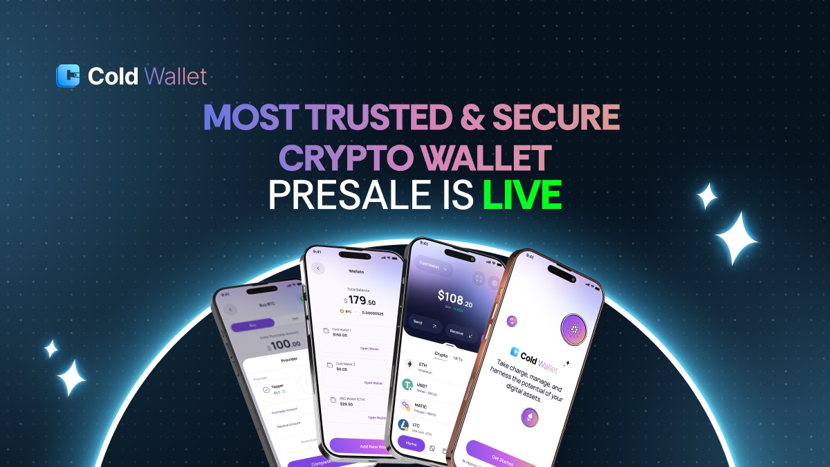 Cold Wallet Presale Hits $6.2M While XRP Stirs And Cardano Pushes Toward $1
