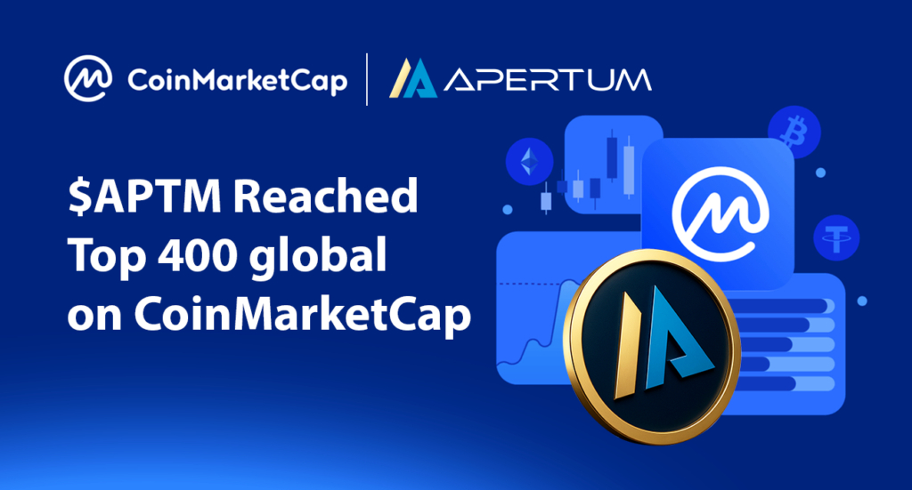 Apertum Coin $APTM Reached Top #400 Global on CoinMarketCap