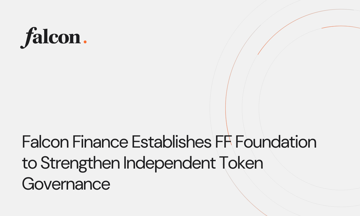 Falcon Finance Establishes FF Foundation to Strengthen Independent Token Governance