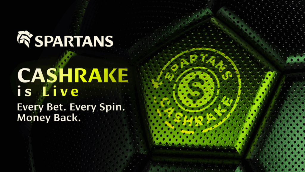 Spin Big on 5,963+ Games and Always Get Paid With Spartans 10% CASHRAKE™