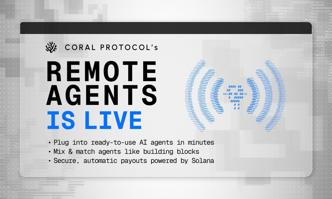 Coral Protocol Launches Coral v1 with Remote Agents for Effortless Multi-Agent Deployment