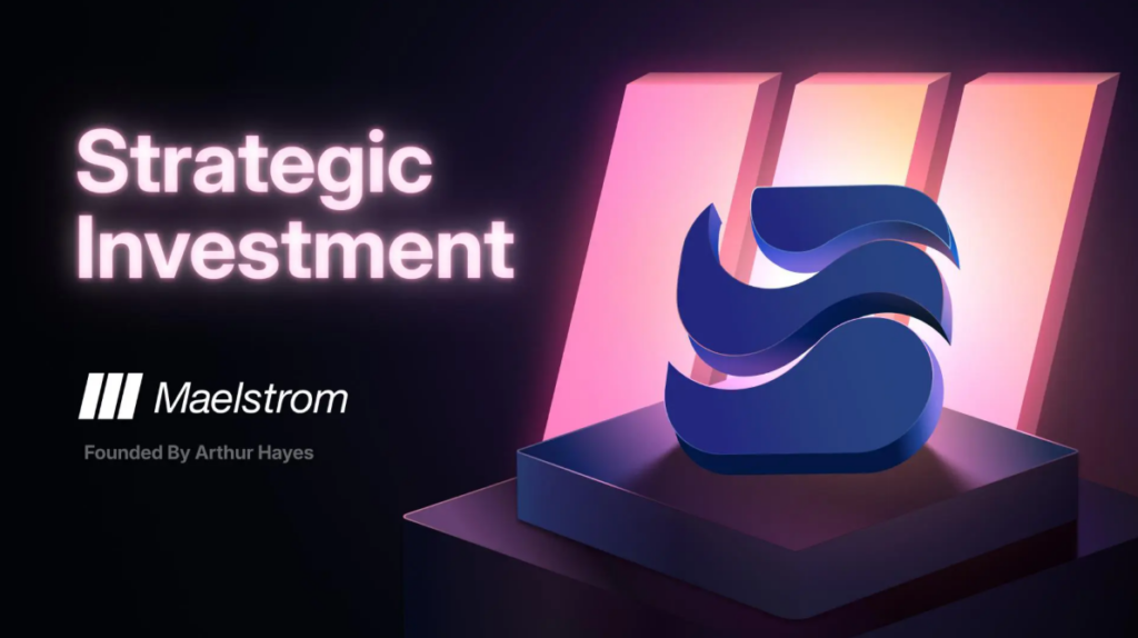 River announced that it had secured strategic investment from Maelstrom Fund, the crypto fund founded by Arthur Hayes, co-founder of BitMEX.