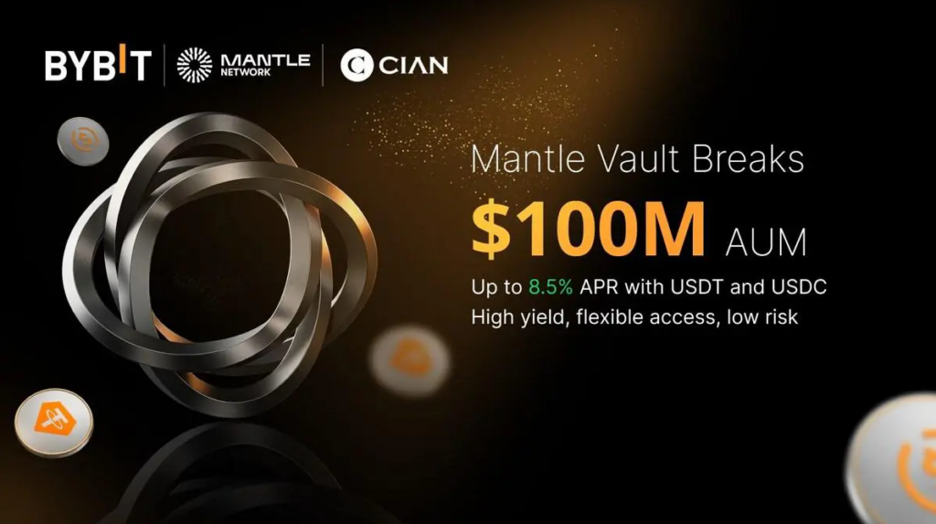 Bybit, the world’s second-largest cryptocurrency exchange by trading volume, is excited to unveil a new milestone for Mantle Vault on Bybit On-Chain Earn 
