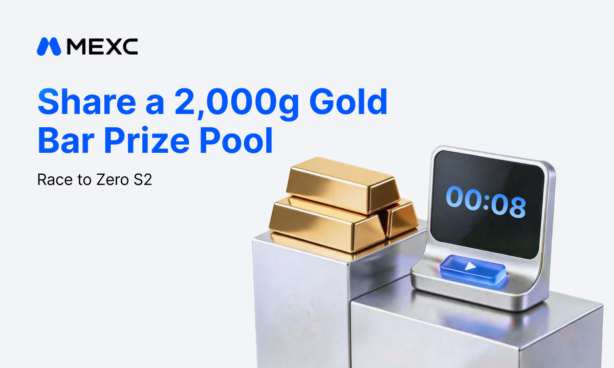 MEXC Launches Race to Zero Season 2 with a 2,000g Gold Bar Prize Pool