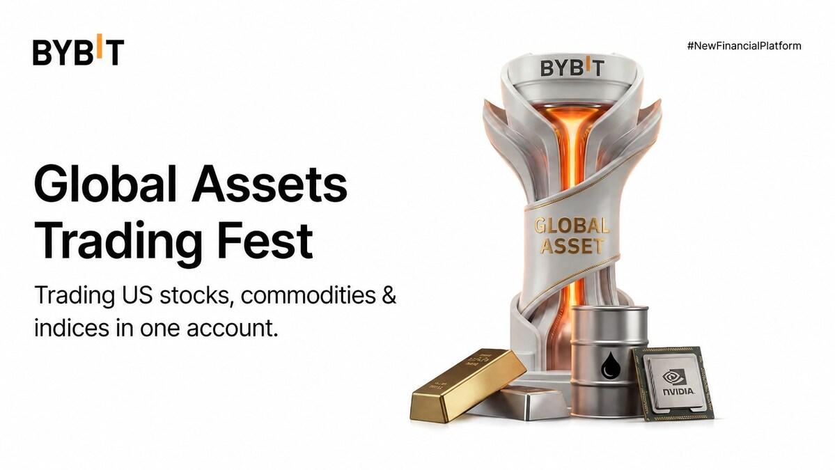 Global Assets Trading Fest on Bybit Offers $202,000 USDT Prize Pool Across TradFi and Crypto Markets