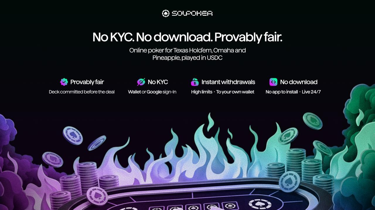 SolPoker.com Brings Trustless Crypto Poker On-Chain With Zero Rake